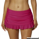 Cokar Womens Swim Skirt Bottoms Tummy Control Swimwear with Built in Panties Rose B06XNBZJH2